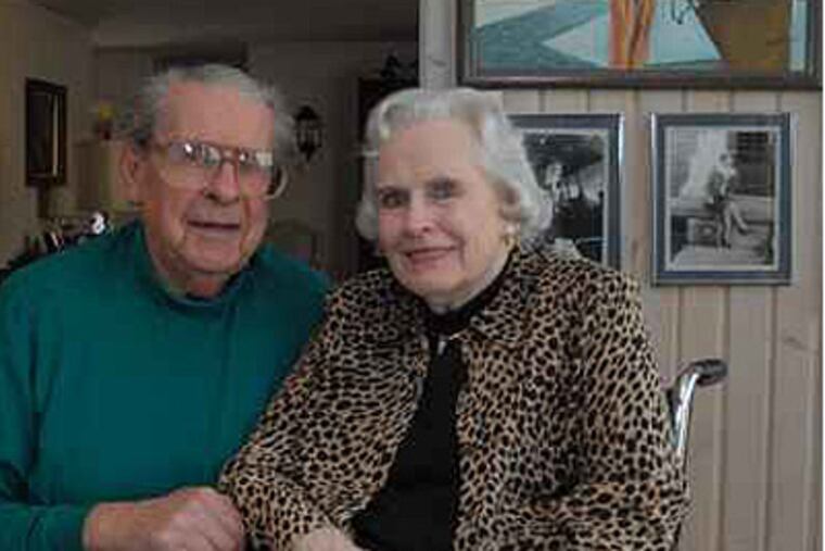 Doris Gorden, right, has had a desire and a passion to help people for years. She's shown here with her husband, Bill. ( BOB WILLIAMS / For the Inquirer )