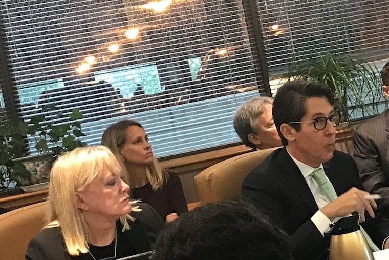 Pennsylvania banking and securities Secretary Robin Weissman – left – and State Treasurer Joe Torsella – right – were the lone votes against $1.6 billion in hedge fund and real estate investments at the October 2018 meeting of PSERS, the Pennsylvania public school retirement fund