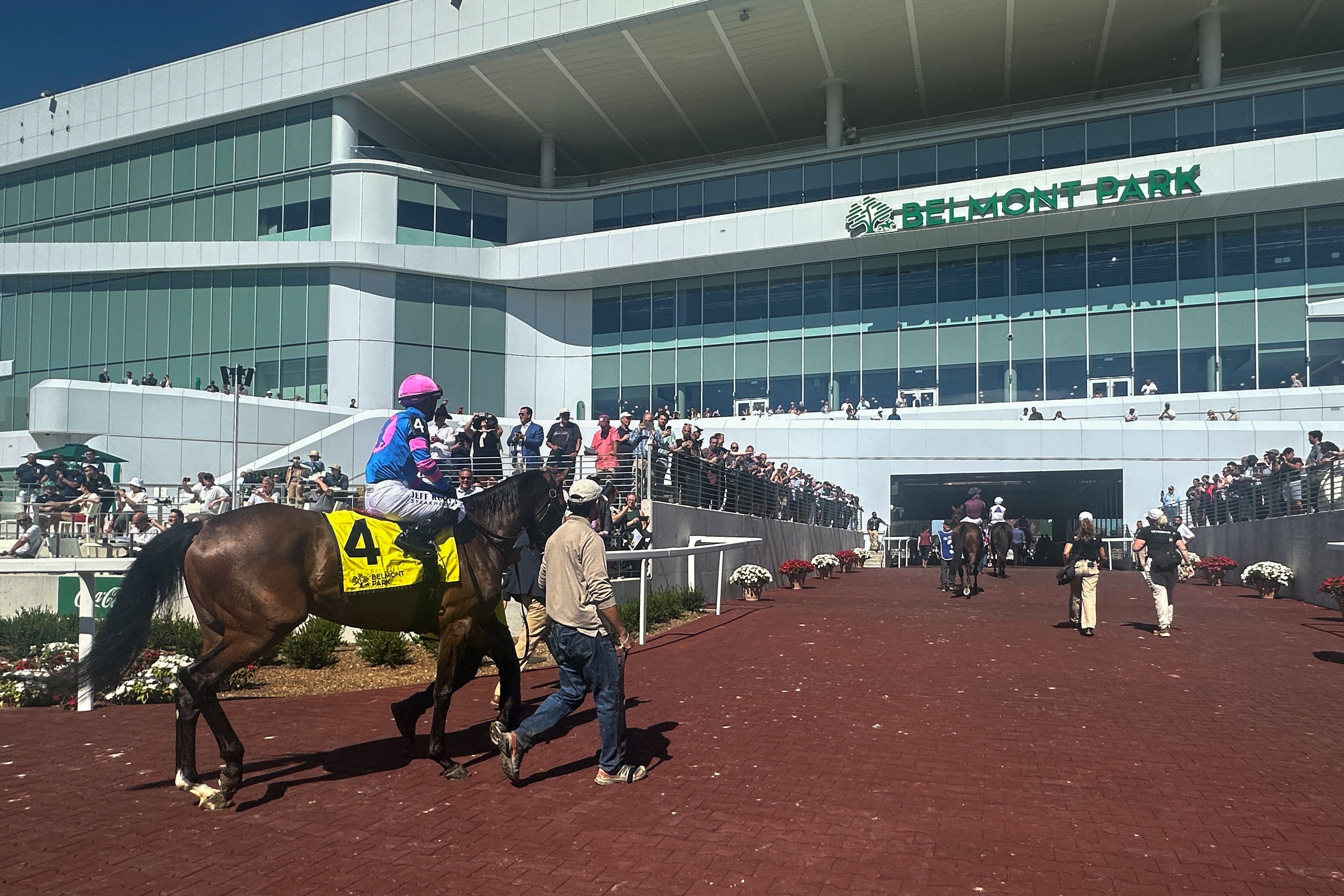 Horse racing returns to rebuilt Belmont Park after a $550 million overhaul