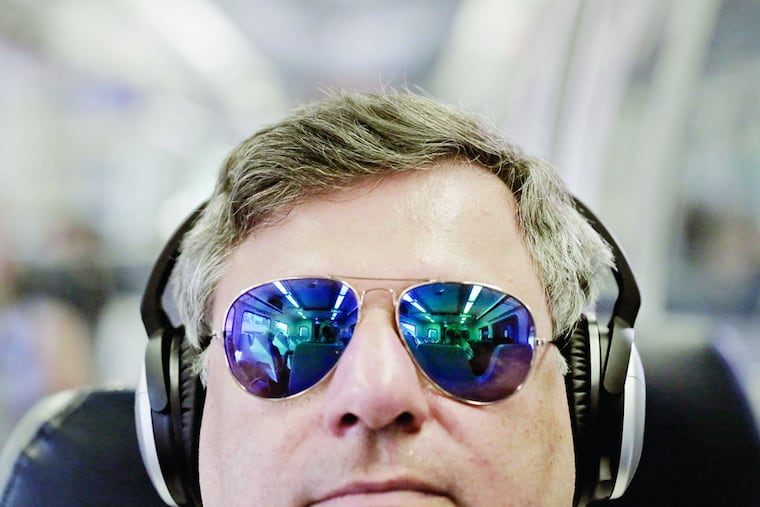 Drexel University professor John Kounios, a pioneer in the study of insight, rides the quiet regional rail car on his commute to and from his West Chester home so he can carve out a creative, idea-inducing space for himself.