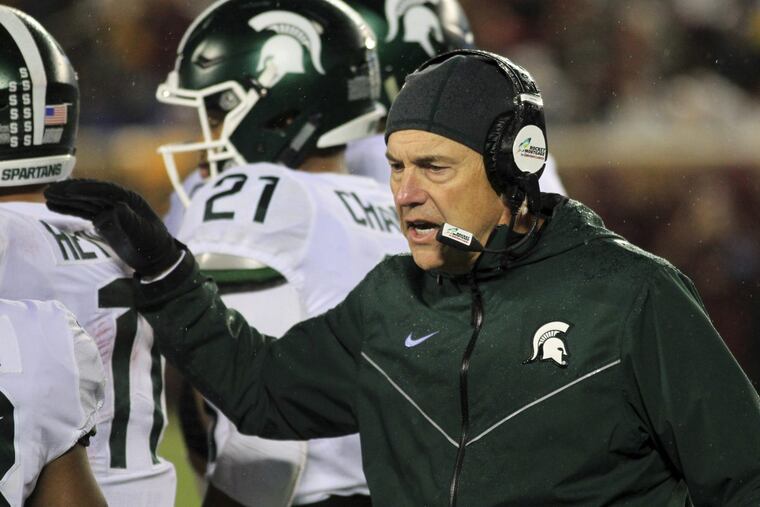 Head coach Mark Dantonio has directed Michigan State to a 6-2 record this season.