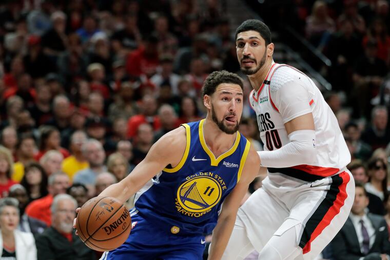 Portland Trail Blazers center Enes Kanter, seen here during Game 3 of the NBA Western Conference finals in May, paid a visit this week to a controversial Turkish figure living in the Pocono Mountains.