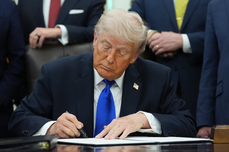 President Donald Trump says he is increasing tariffs on vehicles made in the European Union.