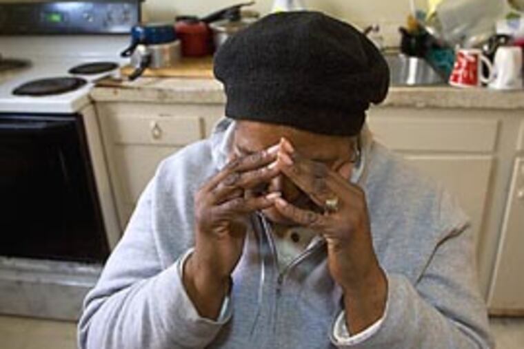 Geraldine Campbell is shown here in her kitchen where her husband was tortured and murdered during a robbery. (Jessica Griffin / Daily News)
