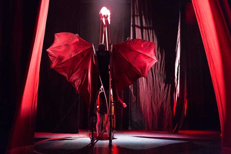 "Arthur and the Tale of the Red Dragon" at the People's Light and Theatre Company features a Robert Smythe creation.