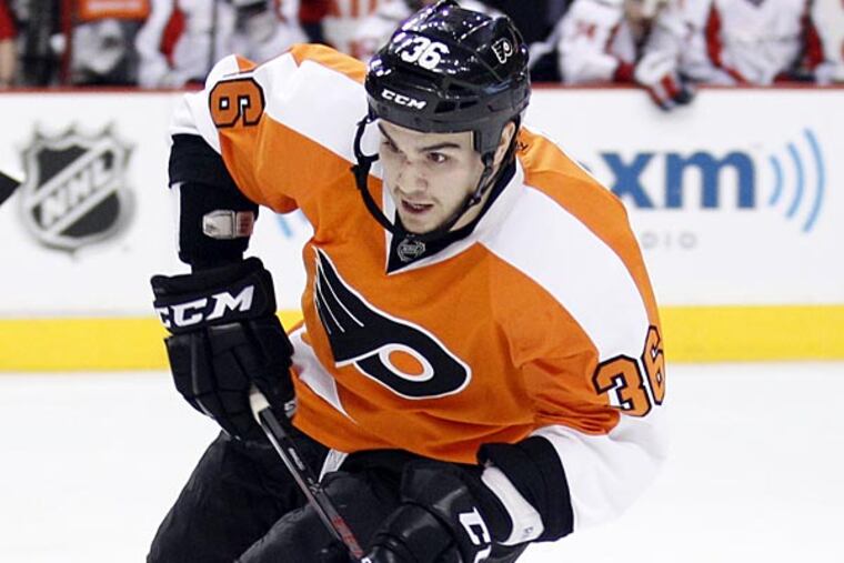 Flyers forward Zac Rinaldo. (Yong Kim/Staff Photographer)
