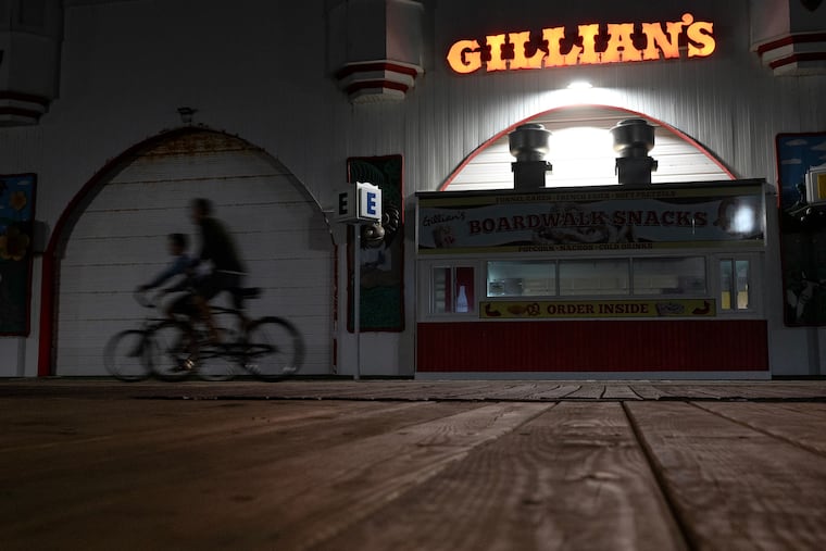 The boardwalk park is closed.