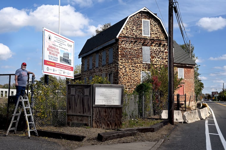 Jack O'Byrne poses outside the Benjamin Cooper House Thursday, Oct.19, 2023. He is the executive director of two historical museums in Camden and a prime mover to create the South Jersey Museum of the American Revolution in the city, and says South Jersey has been snubbed for 2026 U.S. semiquincentennial celebration funding.