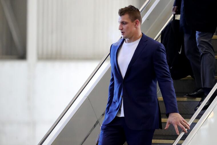 Patriots tight end Rob Gronkowski was a limited participant in Wednesday practice.