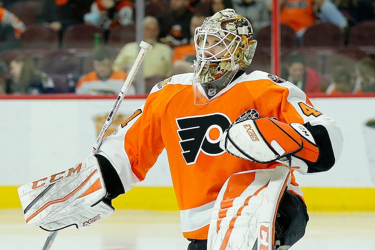 Flyers goalie Anthony Stolarz.