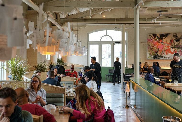 The dining room at Kalaya, 4 W. Palmer St., as seen by daylight during a friends-and-family test of the new lunch menu.
