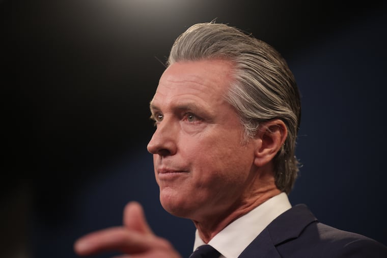 California Gov. Gavin Newsom supports a 100% tax on payouts from President Donald Trump's potential $1.8 billion "anti-weaponization" fund.