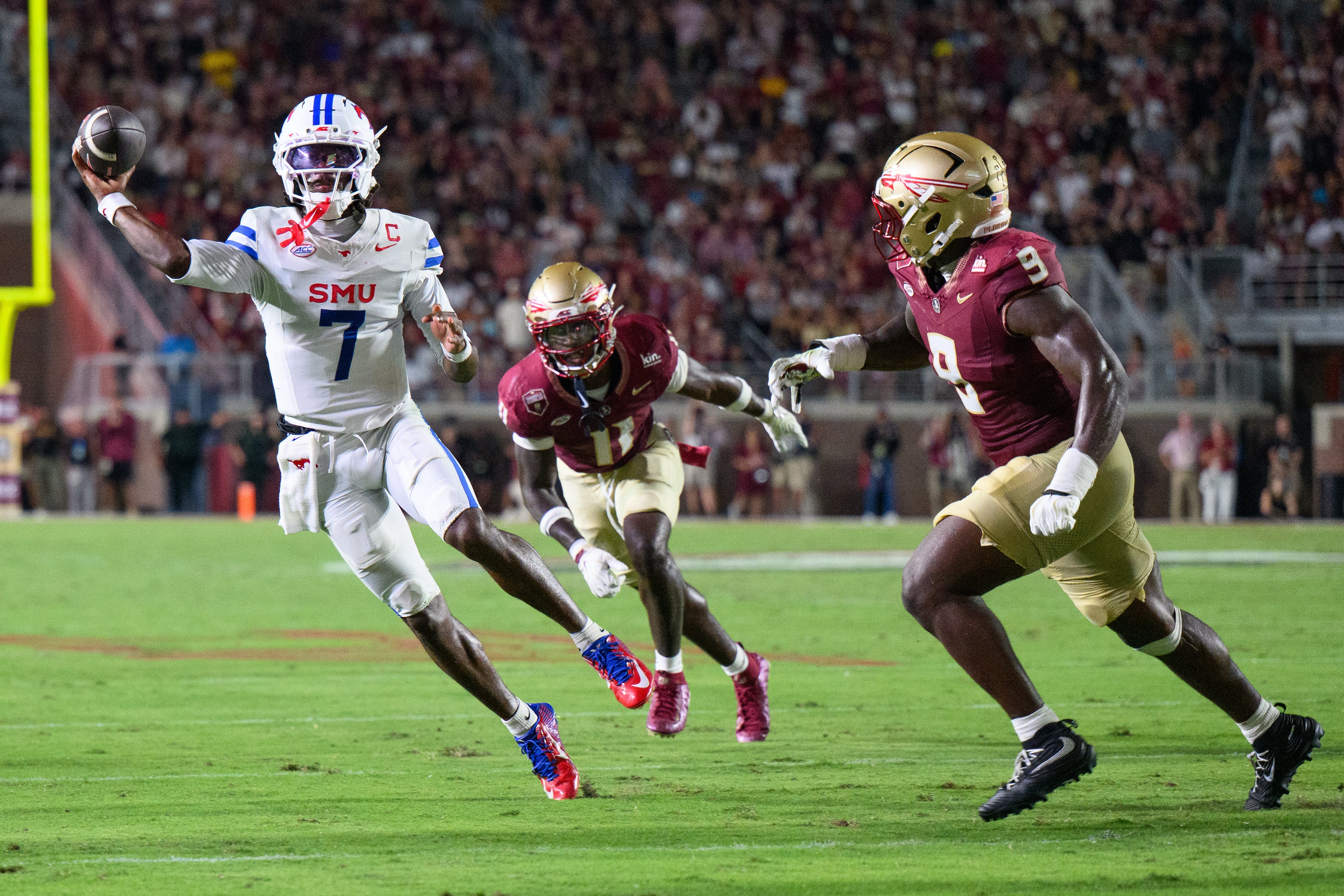 No. 19 SMU beats Florida State 27-24 on Nick Reed’s late field goal