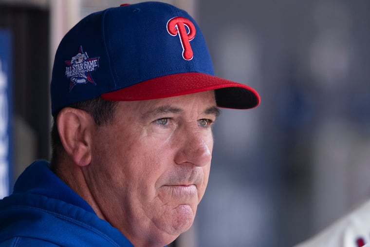 Manager Rob Thomson's Phillies head into a home series against the Giants with a 9-19 record, tied for last in baseball with the Mets.