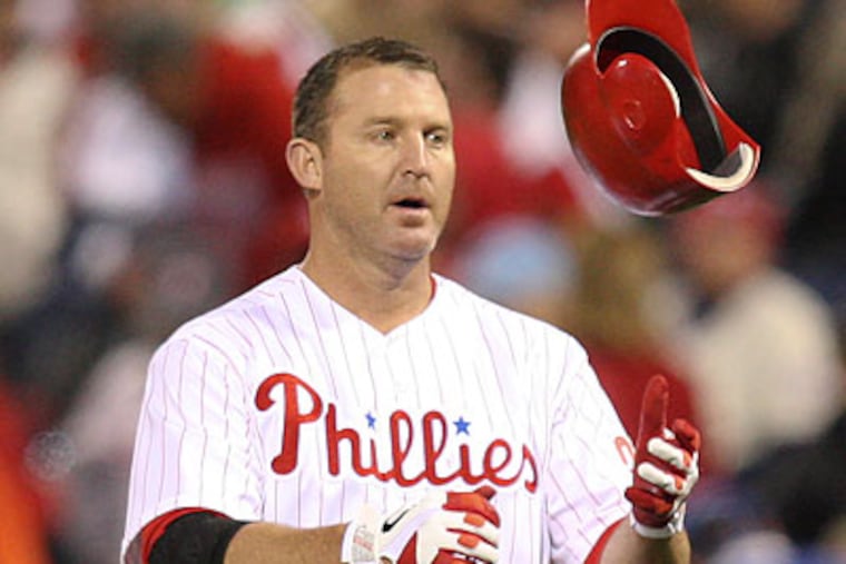 The Phllies placed Jim Thome on the 15-day disabled list Wednesday. (Steven M. Falk/Staff file photo)