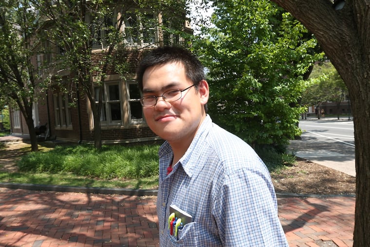 George Washington HS grad Larry Liu, breezed through the honors program at Community College of Philadelphia, transferred to Penn where he made deans' list for two years and graduated with a degree in sociology and economic policy. Now, the 23-year-old has been named the Jack Kent Cooke Foundation's first Oxford Scholar. Liu will head to Oxford's Lincoln College in August for a year to earn a master's degree in comparative social policy. The scholarship provides up to $85,000 for study at Oxford. ( DAVID SWANSON / Staff Photographer )