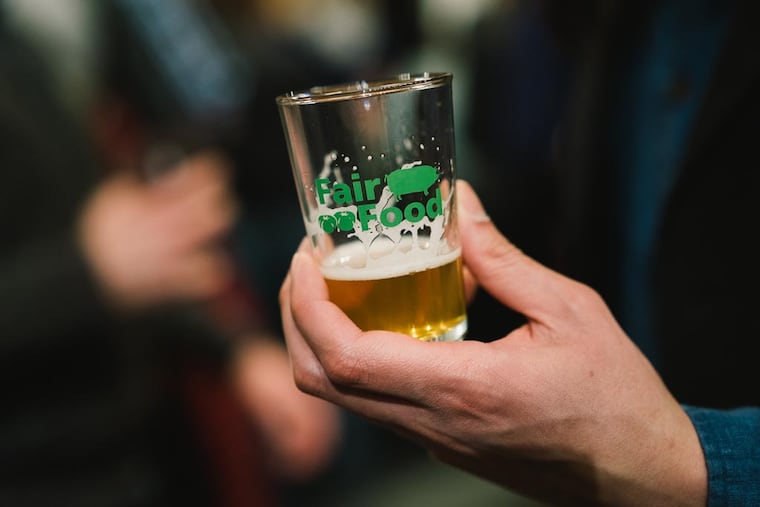 A Fair Food glass at the 2015 Brewer's Plate.