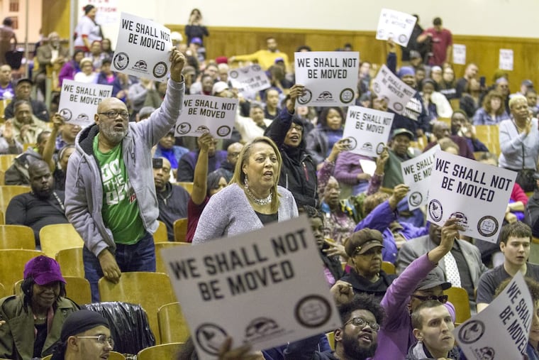 Black Clergy of Philadelphia, the Philadelphia NAACP, and the Stadium Stompers held a joint meeting to discuss opposition to Temple University’s proposed football stadium.