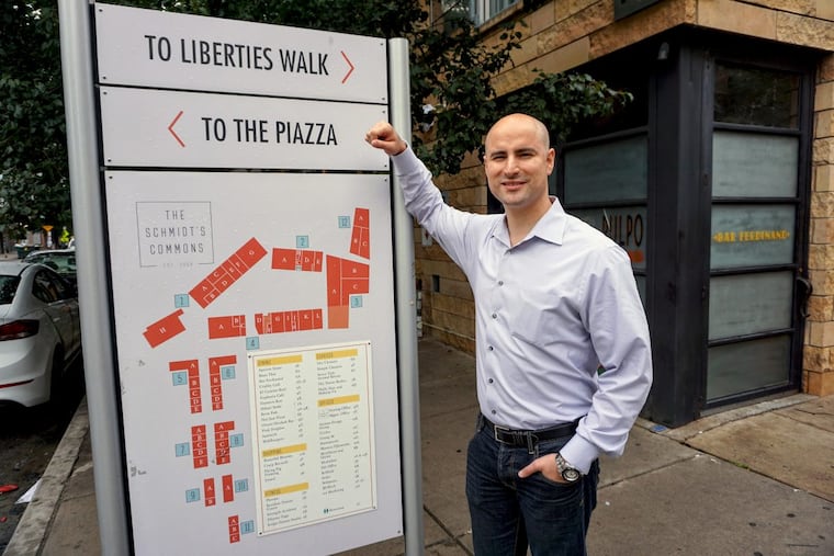 Co-owner Giovanni Delfino outside Chalaco’s Ceviche & Pisco Bar in Northern Liberties.