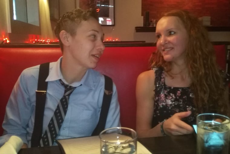 Lauren Meriano (left) and Daiva Kleinauskaite at their wedding in April 2017. A few weeks later, Kleinauskaite, an undocumented immigrant from Lithuania, was detained by U.S. Immigration and Customs Enforcement (ICE). She’s still seeking a bail hearing to be released from a York County jail.