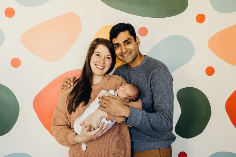 Kristen Scudder and Monet Talesara with baby Arlyn