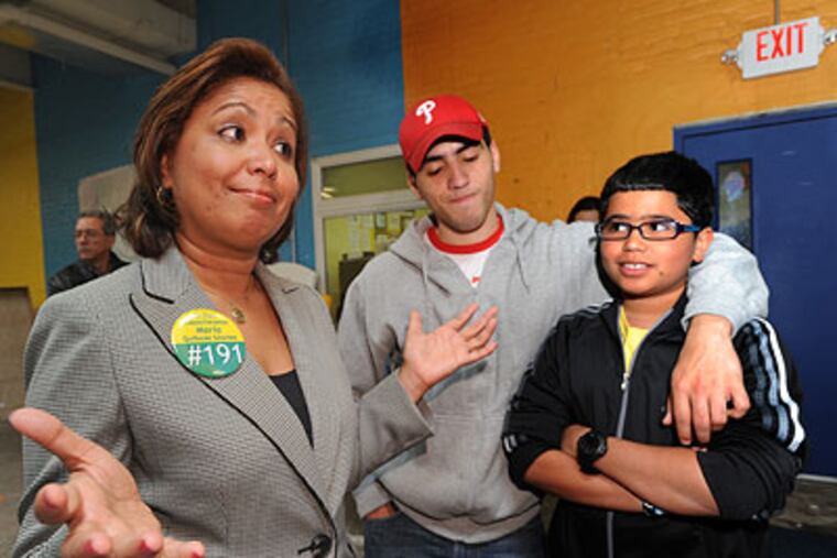 City Councilwoman Maria Quinones Sanchez, at odds with the mayor and D.A. over ICE compromise. ( April Saul / Staff Photographer)