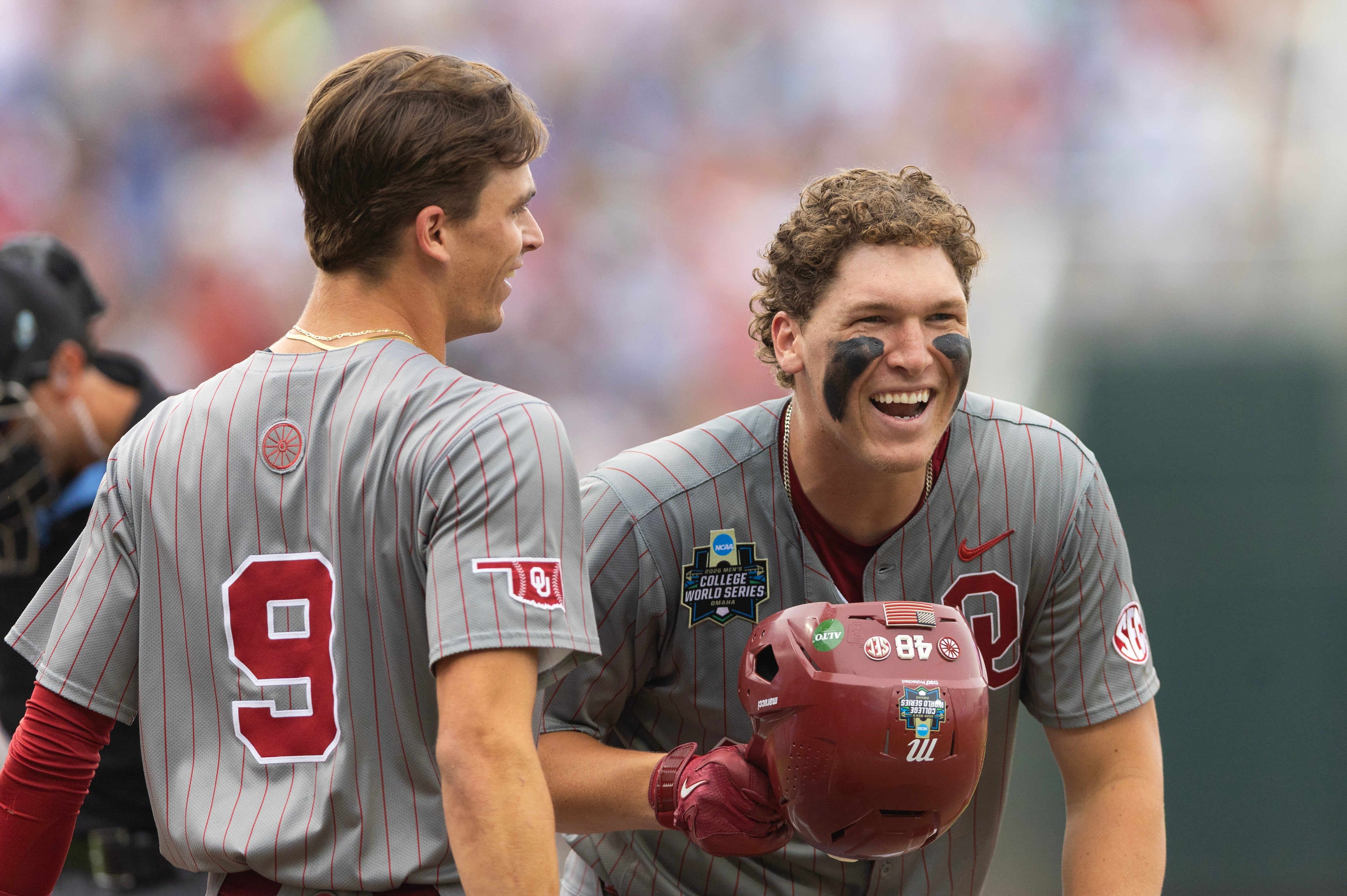 Oklahoma One Win From Title After Routing North Carolina in CWS Finals Game 1