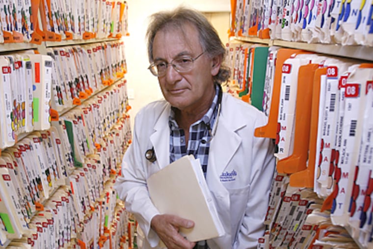 Dr. Sam Bub says that for the individual physician or small group, health insurance competition is nice in theory, but it basicaly doesn't matter. (Charles Fox/Inquirer)