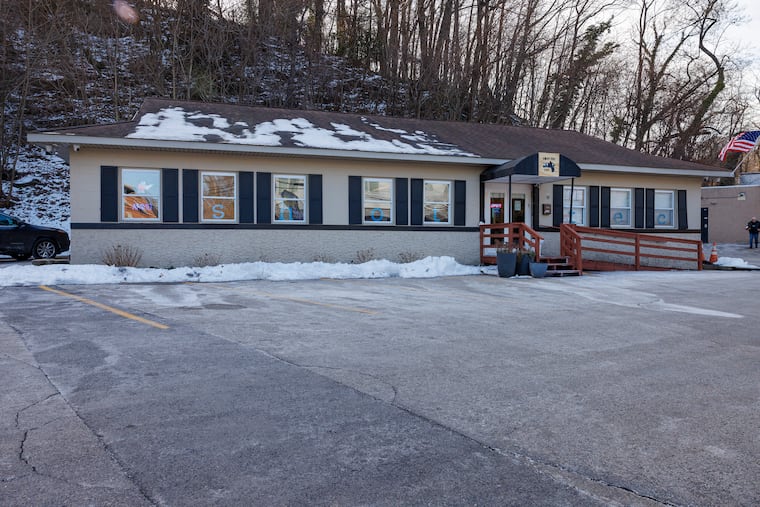 Exterior of Shot Tec, owned by Grant Schmidt, in January.