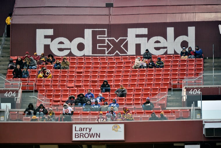 FedEx has the naming rights to the Washington NFL team's stadium.