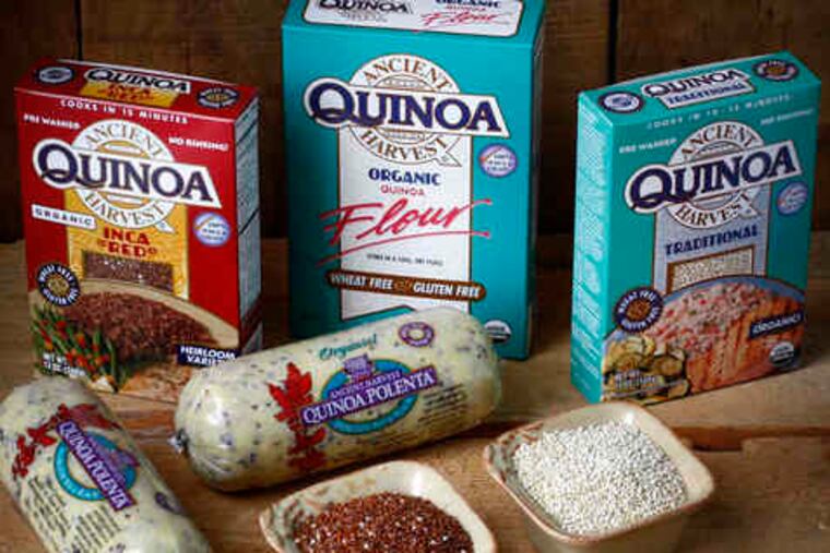 Eaten as a grain, a dessert , or a breakfast food, quinoa is sold in many forms: quinoa polenta (in the tubes), which can be sliced and grilled; as flour for baking; and a red variety with an earthy taste.