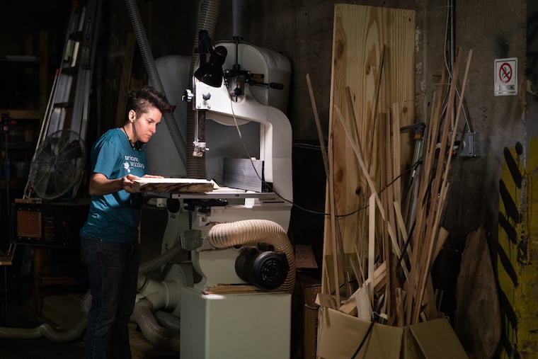 EJ Duff is a woodworker, and the sole proprietor of a business that creates and sells furniture and other goods made of wood.