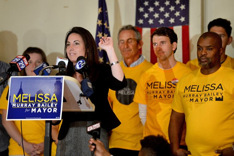 Republican Melissa Murray Bailey makes her concession speech at the United Republican Club in Kensington on Nov. 3, 2015.