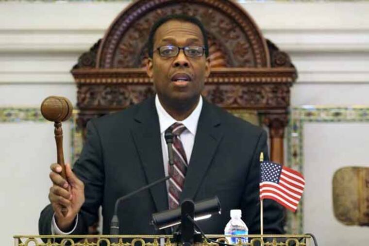 Council President Darrell L. Clarke. His tax reform work was called "masterful." MICHAEL BRYANT / Staff Photographer