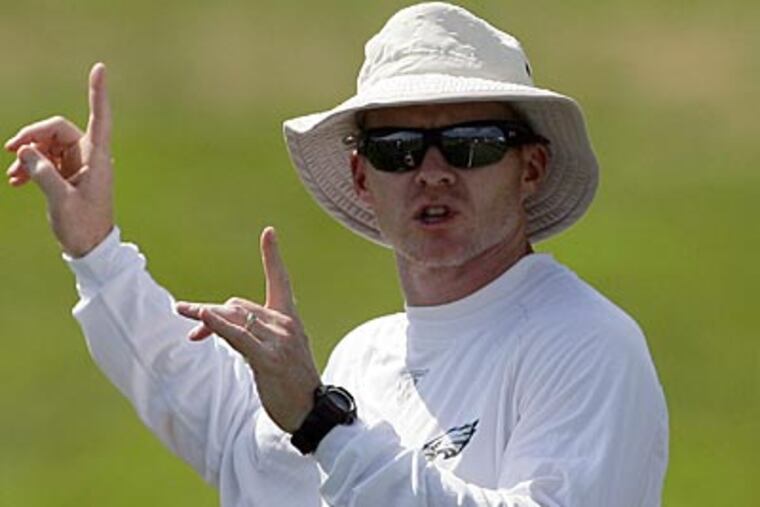 Sean McDermott is finishing up his second season as the Eagles defensive coordinator. (Yong Kim / Staff file photo)