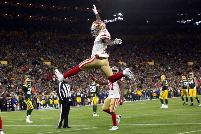 Wide receiver Marquise Goodwin, who was traded to the Eagles on Saturday, is one of the fastest players in the NFL, but has caught more than 29 passes in a season just once.