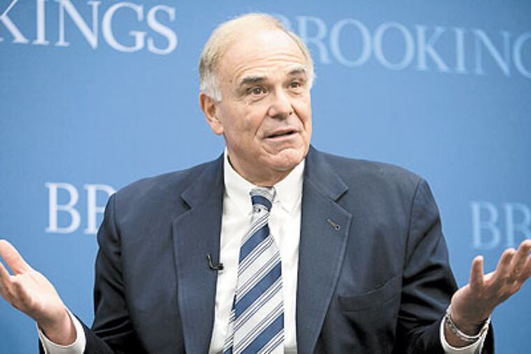 Ed Rendell, governor of Pennsylvania, speaks during an event at the Brookings Institute in Washington, D.C., on Jan. 12.