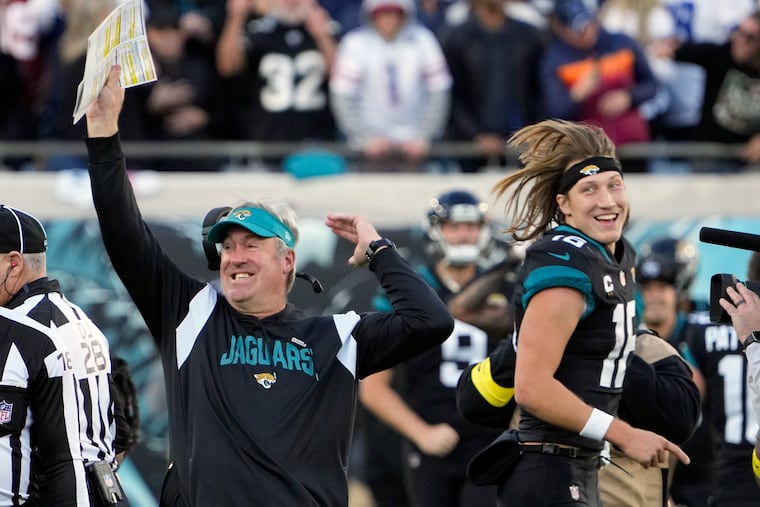Coach Doug Pederson, quarterback Trevor Lawrence and the Jacksonville Jaguars host the Los Angeles Chargers on Saturday.