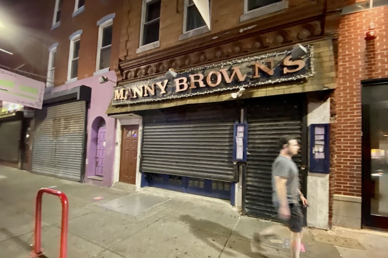 Manny Brown's at 512 South St. on July 28, 2020. It opened in 1984 as Manny Brown's Rib Joint.