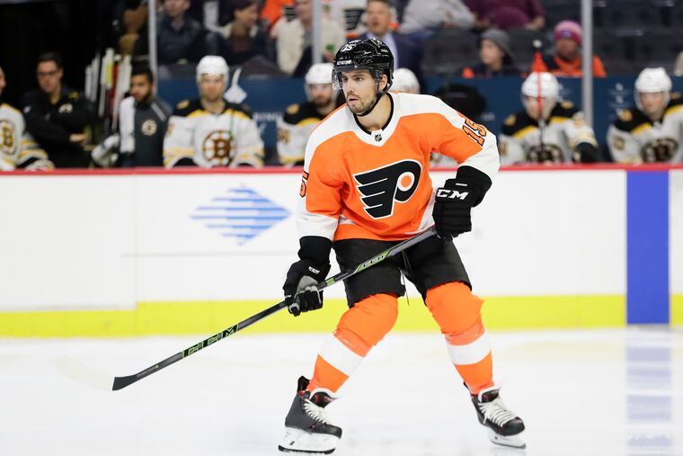 Defenseman Matt Niskanen scored his first goal as a Flyer on Tuesday in Calgary..