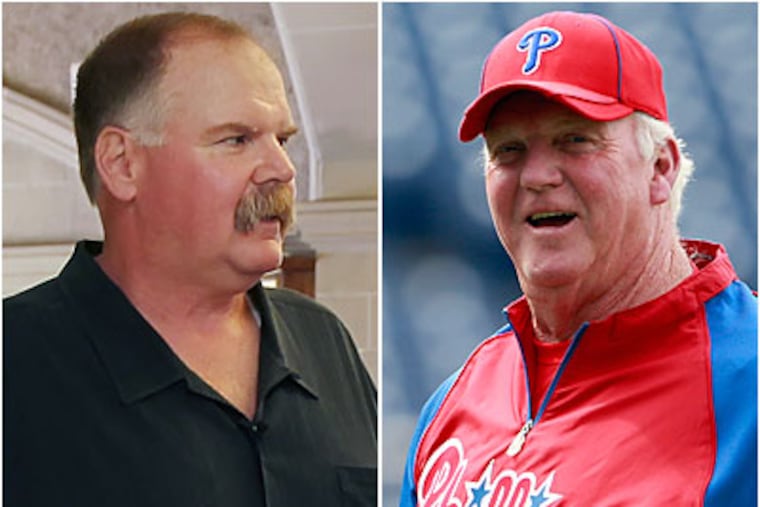 Andy Reid and Charlie Manuel have been the subjects of many Don McKee columns over the years. (File photos)