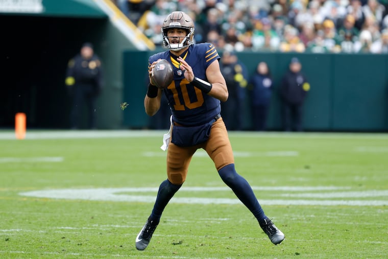 Quarterback Jordan Love and the Packers will host the Eagles on Monday night.