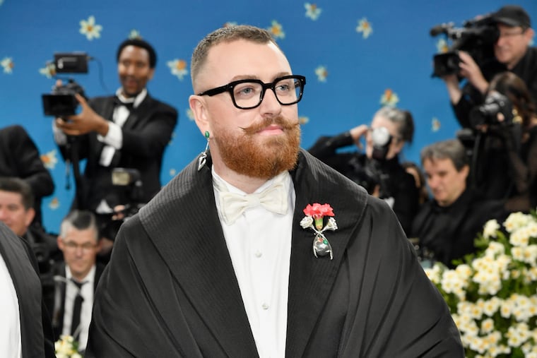 Sam Smith attends the Metropolitan Museum of Art's Costume Institute benefit gala celebrating the opening of the "Superfine: Tailoring Black Style" exhibition on Monday, May 5, 2025, in New York. (Photo by Evan Agostini/Invision/AP)