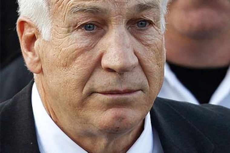 Life ahead for Jerry Sandusky: He will walk into state prison with little more than a watch and wedding band. He'll be able to work a 30-hour week to make a few dollars. (AP Photo / Matt Rourke, File)