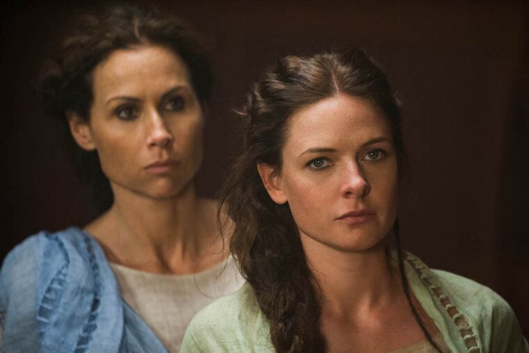 Minnie Driver (left) and Rebecca Ferguson star in Lifetime's "The Red Tent"