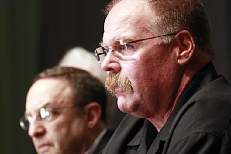 "There's no truth whatsoever to the things that have been said about Joe and I," Andy Reid said. (Yong Kim/Staff Photographer)