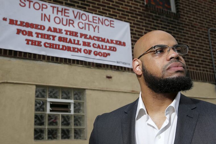 Pastor Clarence E. Wright outside the Love Zion Baptist Church in North Philadelphia.