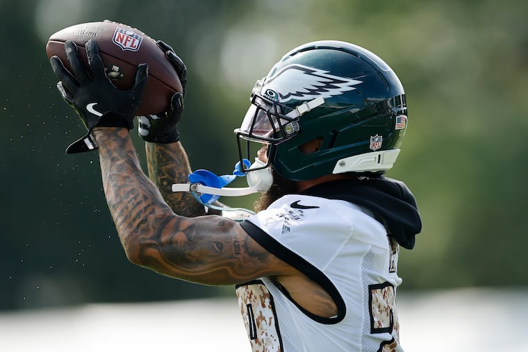 Eagles safety Marcus Epps is battling Michael Carter for the starting safety spot in the team's nickel and dime packages, when Cooper DeJean will move to cornerback.