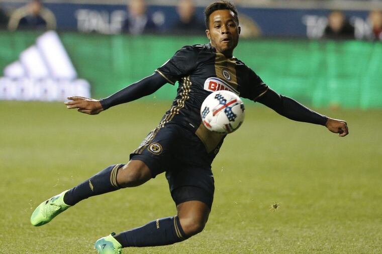 Roland Alberg scored the Philadelphia Union’s second goal against the San Jose Earthquakes.