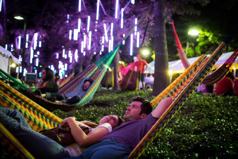 Celebrate National Hammock Day at Spruce Street Harbor Park